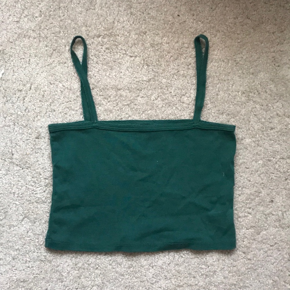 Brandy Melville Green Crop Top